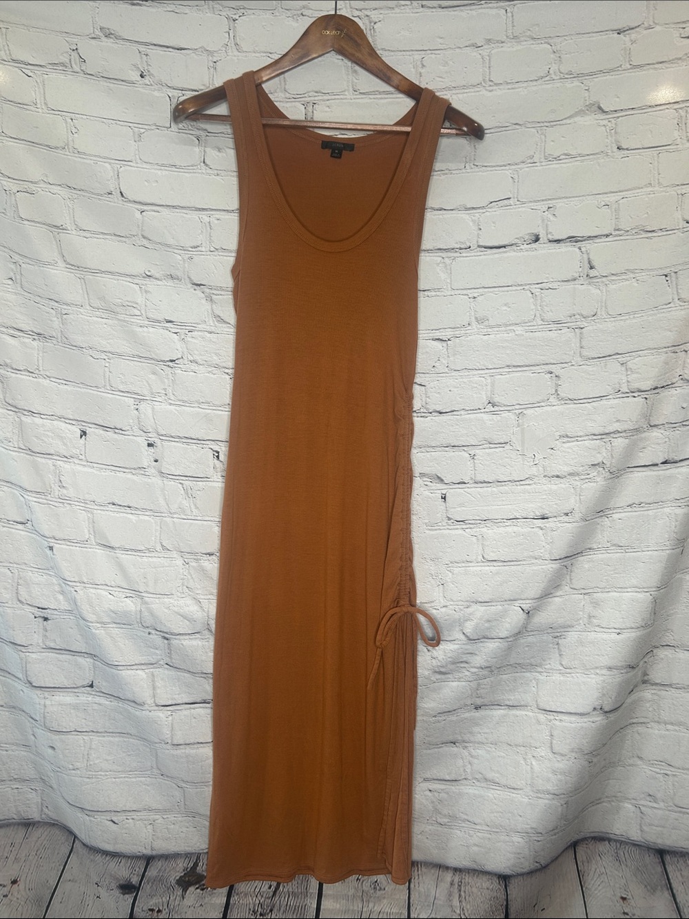 J. Crew Rust Brown Tank Maxi Dress Size Medium Excellent Condition